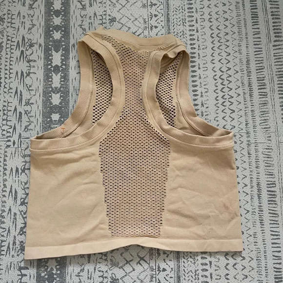 🌸clearance FREE PEOPLE MOVEMENT MESH IN SESSION‎ TANK - LATTE - Picture 7 of 7